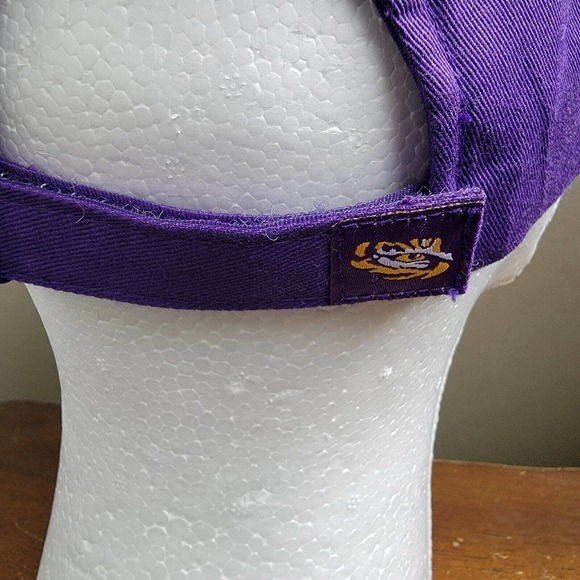 Captivating Headgear NCAA LSU Tigers Baseball Cap Hat Purple Strapback - Picture 5 of 10